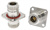 (GPPO\SMPM)(GPO)公 转 (GPPO\SMPM)(GPO)公 4孔法兰 转接器|不锈钢，DC-DC-18GHzGHz，长度34.5mm，法兰边长25.4mm - RA18N01FSH