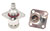 (GPPO\SMPM)(GPO)公 转 (GPPO\SMPM)(GPO)公 4孔法兰 精密转接器|黄铜镀镍，DC-DC-18GHzGHz，长度35.7mm，法兰边长25.4mm - RA18N19FSH-NBA