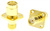 (GPPO\SMPM)(GPO)公 转 (GPPO\SMPM)(GPO)公 4孔法兰 精密转接器|黄铜镀金，DC-DC-18GHzGHz，长度21mm，法兰边长12.7mm - RA18S03FH-GBA