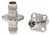 (GPPO\SMPM)(GPO)公 转 (GPPO\SMPM)(GPO)公 4孔法兰 转接器|不锈钢，DC-DC-50GHzGHz，长度22.7mm，法兰边长12.7mm - RA5001FH