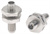(GPPO\SMPM)(GPO)公 转 (GPPO\SMPM)(GPO)公 穿墙 转接器|不锈钢，DC-DC-50GHzGHz，长度28mm，安装孔尺寸7.2(φ) - RA5001YH